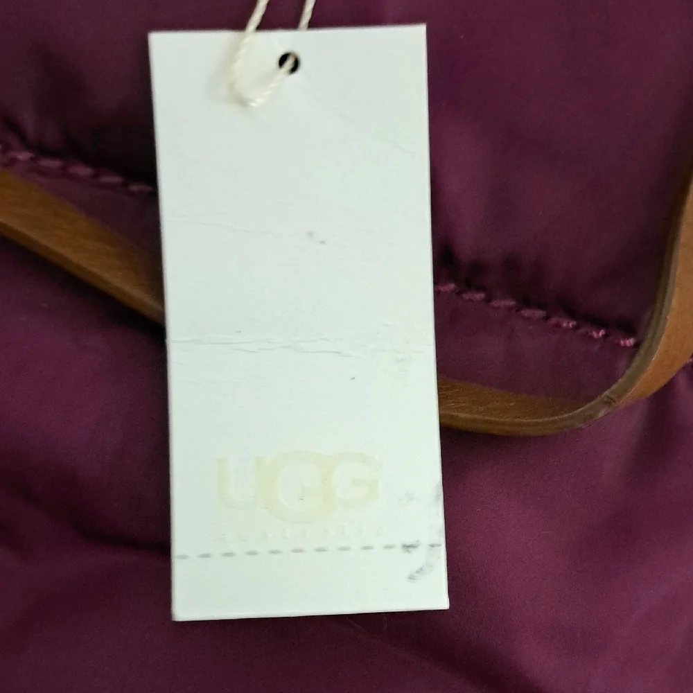 Nwt Ugg  Purple Quilted Tote Bag with Sturdy Handles. Never Used